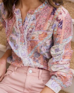 Blusa Estampado Patchwork Tamaris