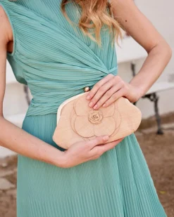 Bolso Flor Rafia