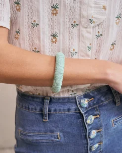 Brazalete Rafia Lirio