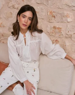 Camisa Bordado Escote Lucinda