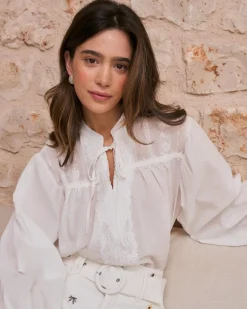 Camisa Bordado Escote Lucinda