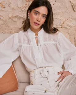 Camisa Bordado Escote Lucinda