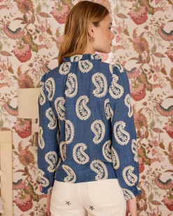 Camisa Bordado Paisley Helia