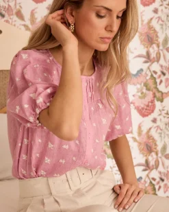 Camisa Con Bordados Lia