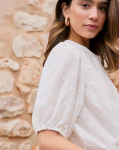 Camisa Con Bordados Lua