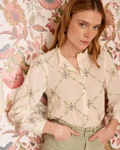 Camisa Flores Perlina