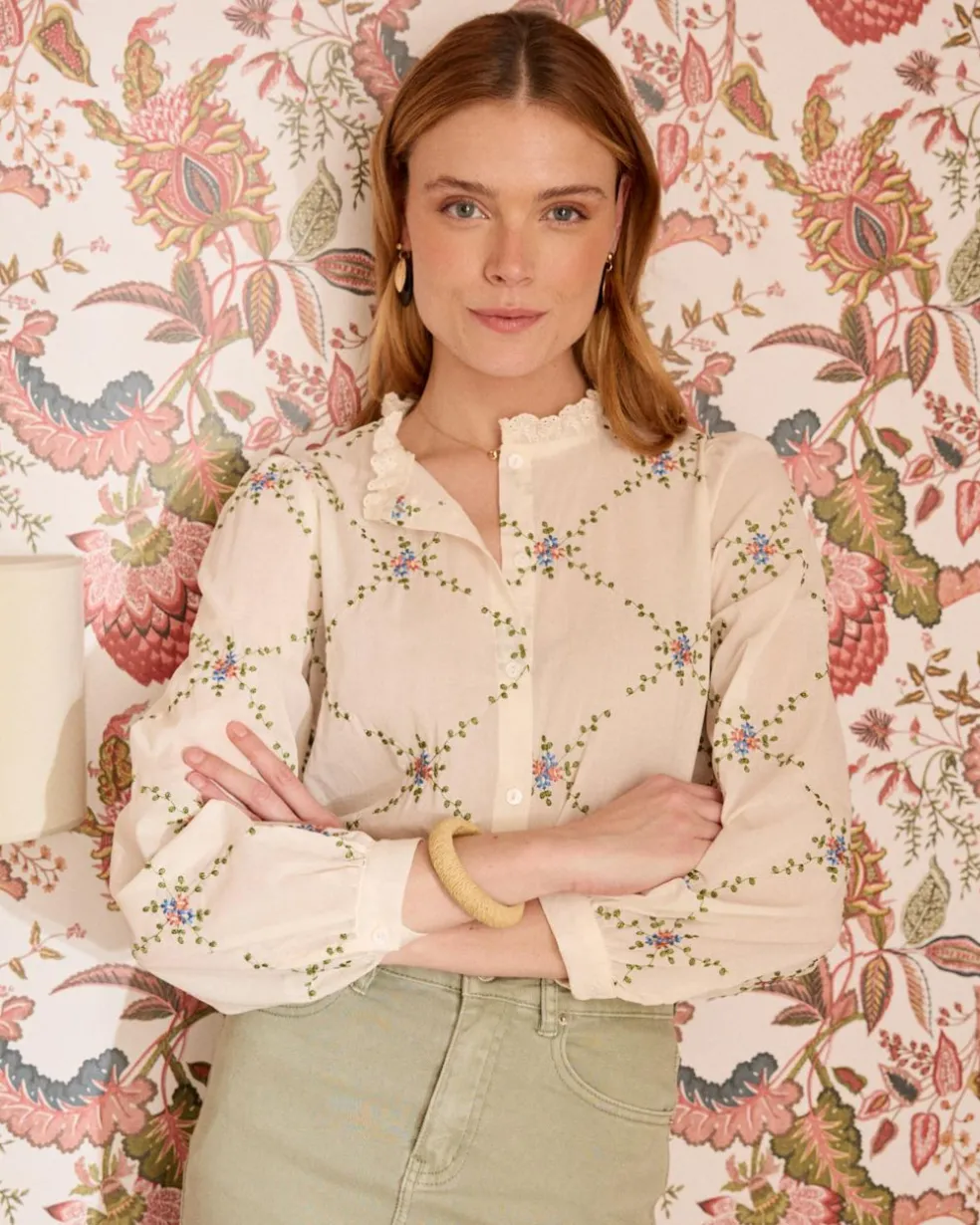 Camisa Flores Perlina