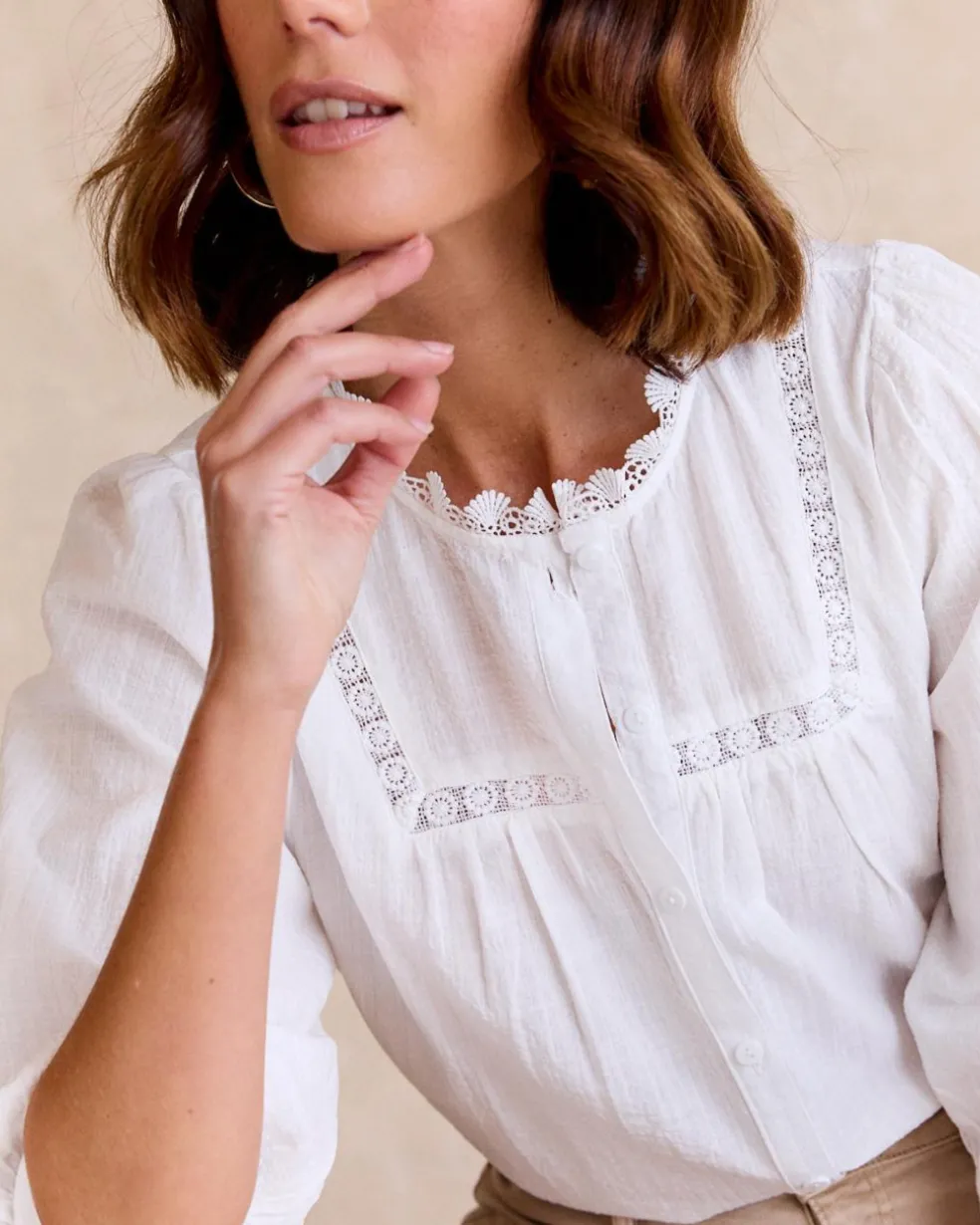 Camisa Mangas Tulipa