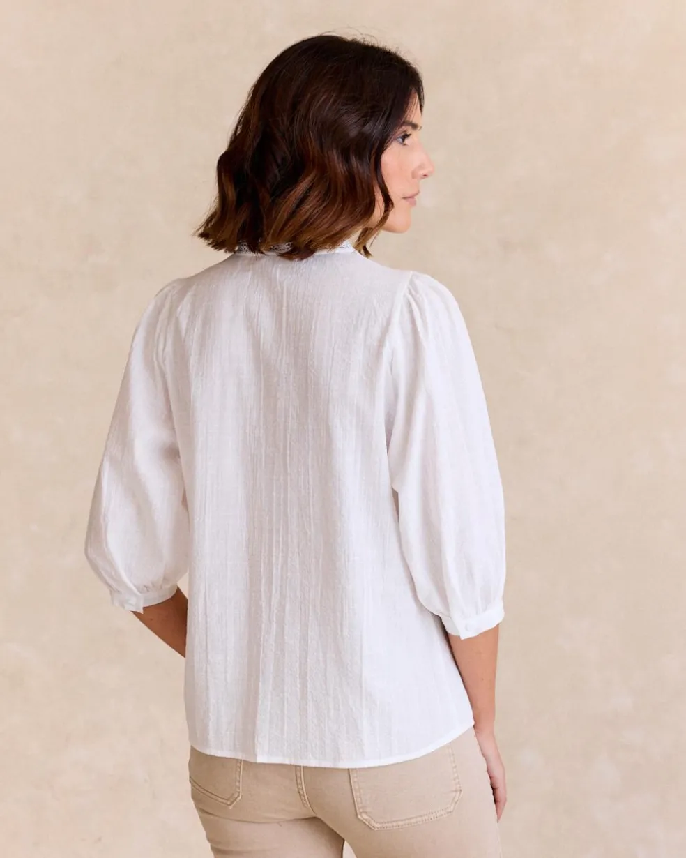 Camisa Mangas Tulipa