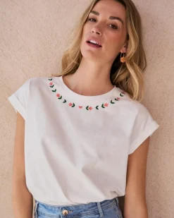 Camiseta Bordados Floren