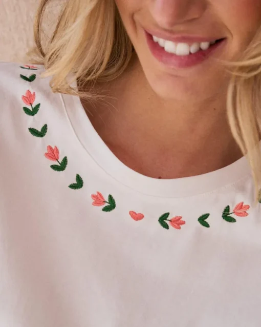 Camiseta Bordados Floren