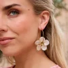 Pendientes Aro Con Flor