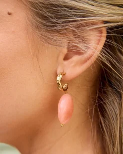 Pendientes Largos Coral