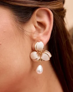 Pendientes Perla Bleuet