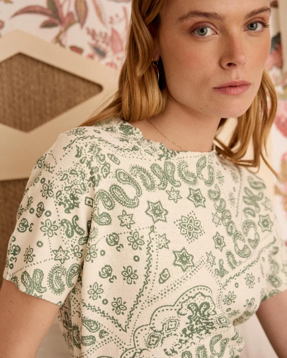 Top punto estampado Idalia