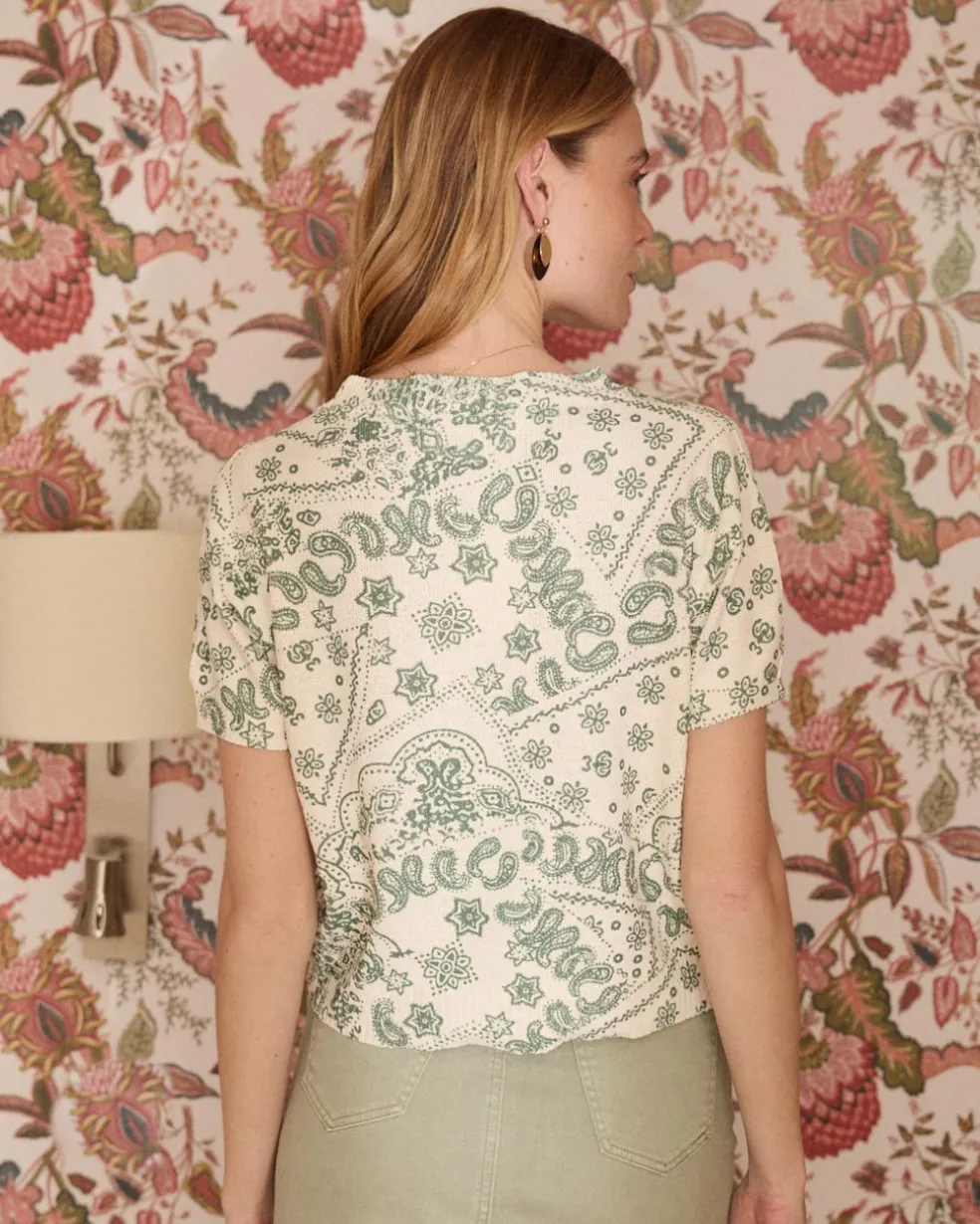 Top punto estampado Idalia