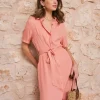 Vestido Camisero Coral