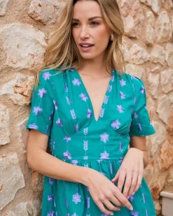 Vestido Largo Bordado Rainelle