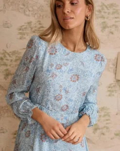 Vestido midi flores Felicia