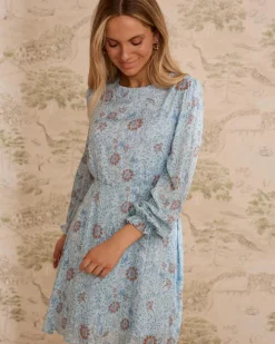 Vestido midi flores Felicia
